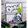 Panda Painter Clearstamps - Whimsy Stamps