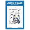 Panda Painter Clearstamps - Whimsy Stamps