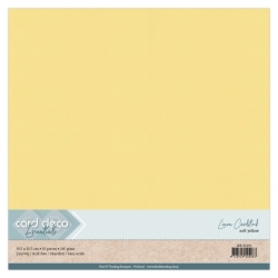 Linen Cardstock - SC - Zachtgeel