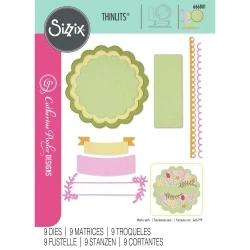 Thinlits Die by Catherine Pooler Scalloped Circles, Borders & Banners (10pcs) - Sizzix