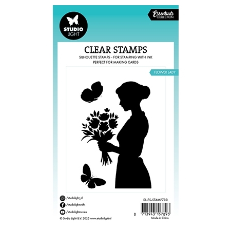 Flower Lady Essentials Silhouette Clearstamp - Studio Light