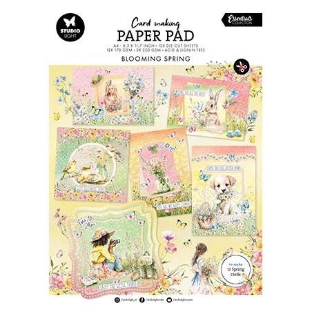 Card Making Pad Blooming Spring Essentials Nr.16 - Studio Light