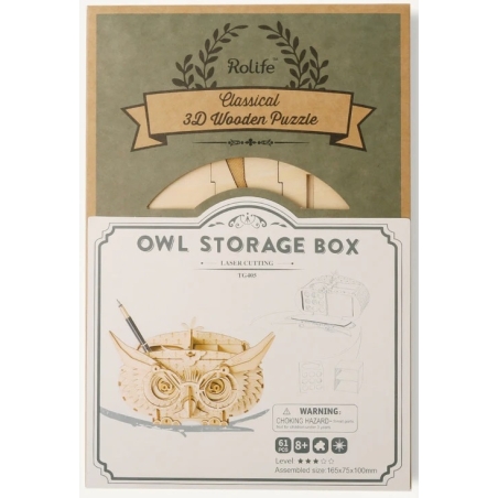 Robotime Owl Storage Box