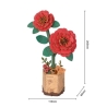 Robotime Red Camellia / Rode Camelia