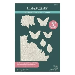 Blooming Butterflies 3D Emboss & Cut Folder - Spellbinders