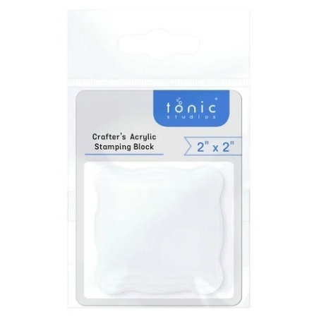 Crafters Acrylic Stamping Block - 2x2" - Tonic