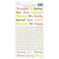 Blossom Serenity - 6x12" Paper Stickers Words - Mintay