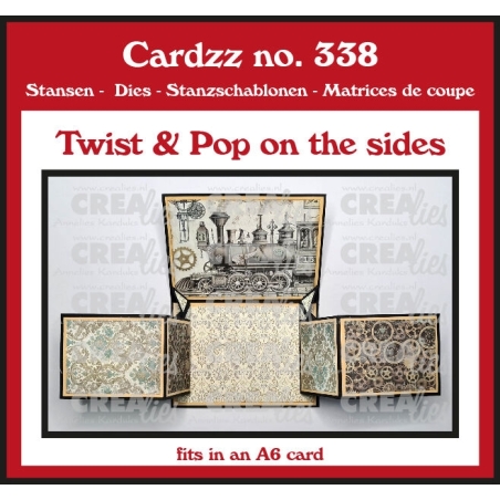 Cardzz Stansen No. 338 - Twist & Pop aan beide kanten - Crealies