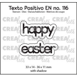 Texto Positivo Stansen No. 116 Happy Easter - Crealies