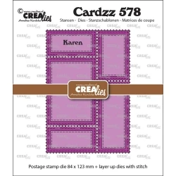 Cardzz Stansen No. 578 Postzegelframe Karen - Crealies