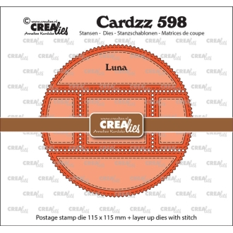 Cardzz Stansen No. 598 Postzegelframe Luna - Crealies