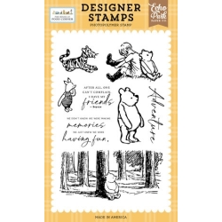 The House At Pooh Corner Designer Stamps Winnie In The Woods - Echo Park