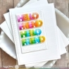 Overlapping Hello Friend Die-n-stencil - Waffle Flower