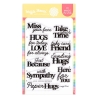 Paper Hug Sentiments Stamp Set - Waffle Flower