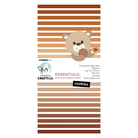 Unicolor Paper Pad Cookies Essentials Nr.291 - Craftlab