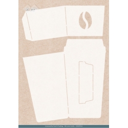 Stencil A4 - Card Deco Essentials - Coffee Spots