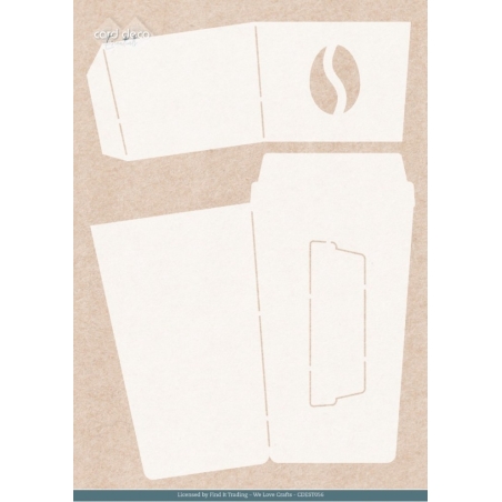 Stencil A4 - Card Deco Essentials - Coffee Spots