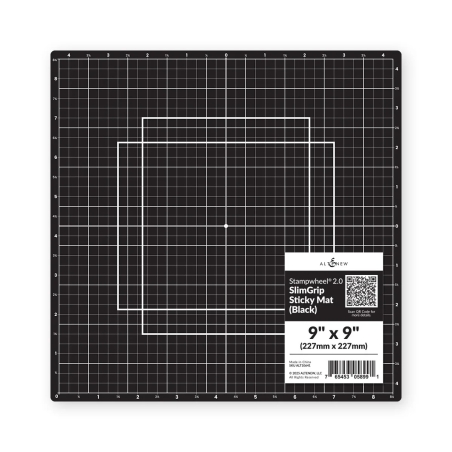 Stampwheel 2.0 - SlimGrip 9x9" Sticky Mat Black