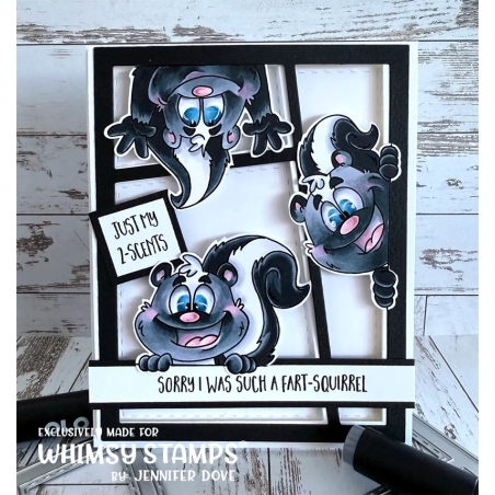 Stinkin Cute Clearstamp - Whimsy Stamps