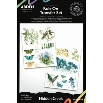 Hidden Creek 6x8" Rub-On Transfer Set - Arden Creative Studio