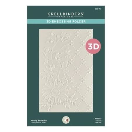 Wildly Beautiful 3D Embossingfolder - Spellbinders