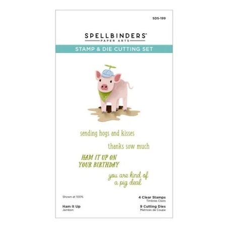 Ham It Up Clear Stamp & Die Set - Spellbinders