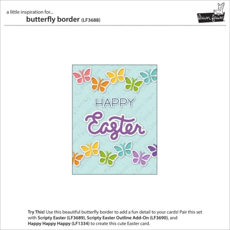 LF3688 - Butterfly Border Dies