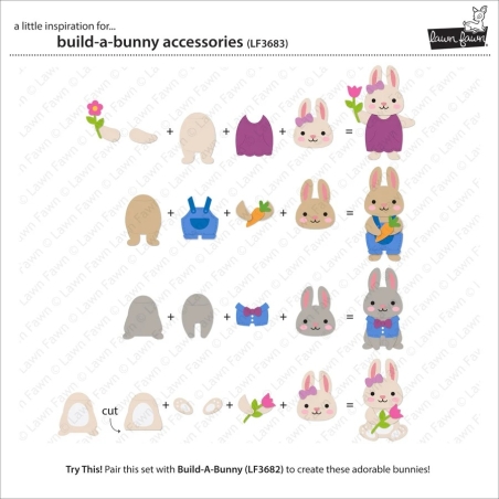 LF3683 - Build-a-Bunny Accesoiries Dies