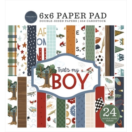 That's My Boy 6x6" Paper Pad - Carta Bella