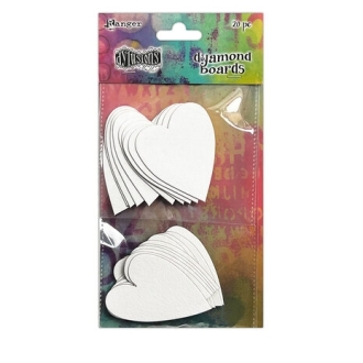 Dyamond Boards - Hearts (20pcs) - Dylusions