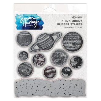 Planetary Cling Mount Rubber Stamps - Simon Hurley