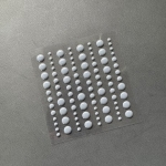 Adhesive Enamel Dots Charcoal (96pcs) - Simple and Basic