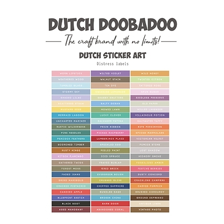 Stickervel A4 Strips Oxide - Dutch Doobadoo