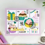 Postage Cupcake Die-n-stencil