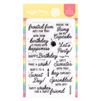 Hey Cupcake Sentiments Clearstamp - Waffle Flower