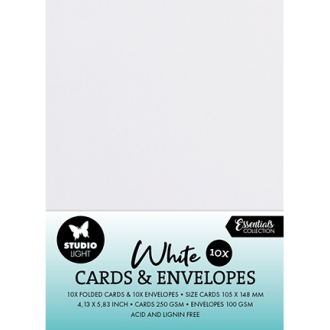 Cards & Envelopes White Consumables Nr.01 - Studio Light