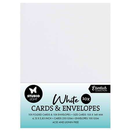 Cards & Envelopes White Consumables Nr.01 - Studio Light