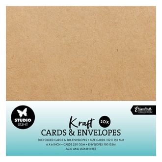 Cards & Envelopes Kraft Consumables Nr.12 - Studio Light