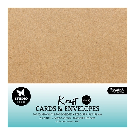 Cards & Envelopes Kraft Consumables Nr.12 - Studio Light