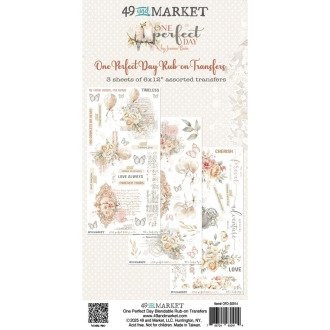 One Perfect Day Rub-On Transfer Set 6x12" - 49 and Market