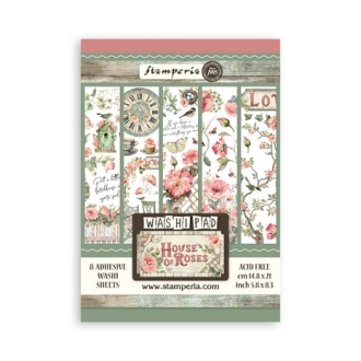 House of Roses A5 Washi Pad - Stamperia