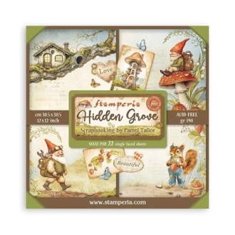 Hidden Grove 12x12" Paper Pack Maxi Backgrounds Selection (Single Face) - Stamperia