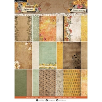 Sweet Bee Memories A4 Design Paper Pad - Studio Light