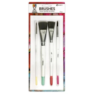 Dina Wakley MEdia Brush Set (4pcs)