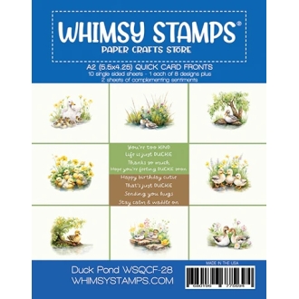 Duck Pond Quick Card Fronts - Whimsy Stamps