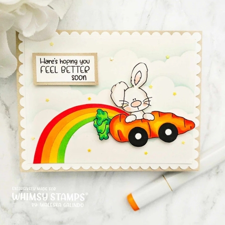 Hoppy Thoughts Clearstamp - Whimsy Stamps