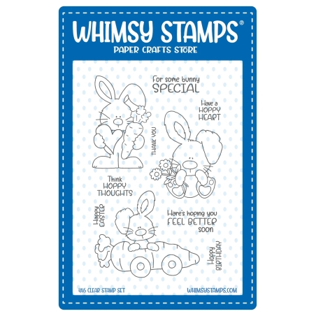 Hoppy Thoughts Clearstamp - Whimsy Stamps