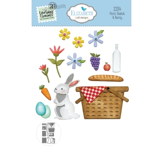 2234 - Picnic Basket & Bunny