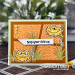 Bearded Dragon Smiles Clearstamp - Whimsy Stamps