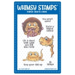 Bearded Dragon Smiles Clearstamp - Whimsy Stamps